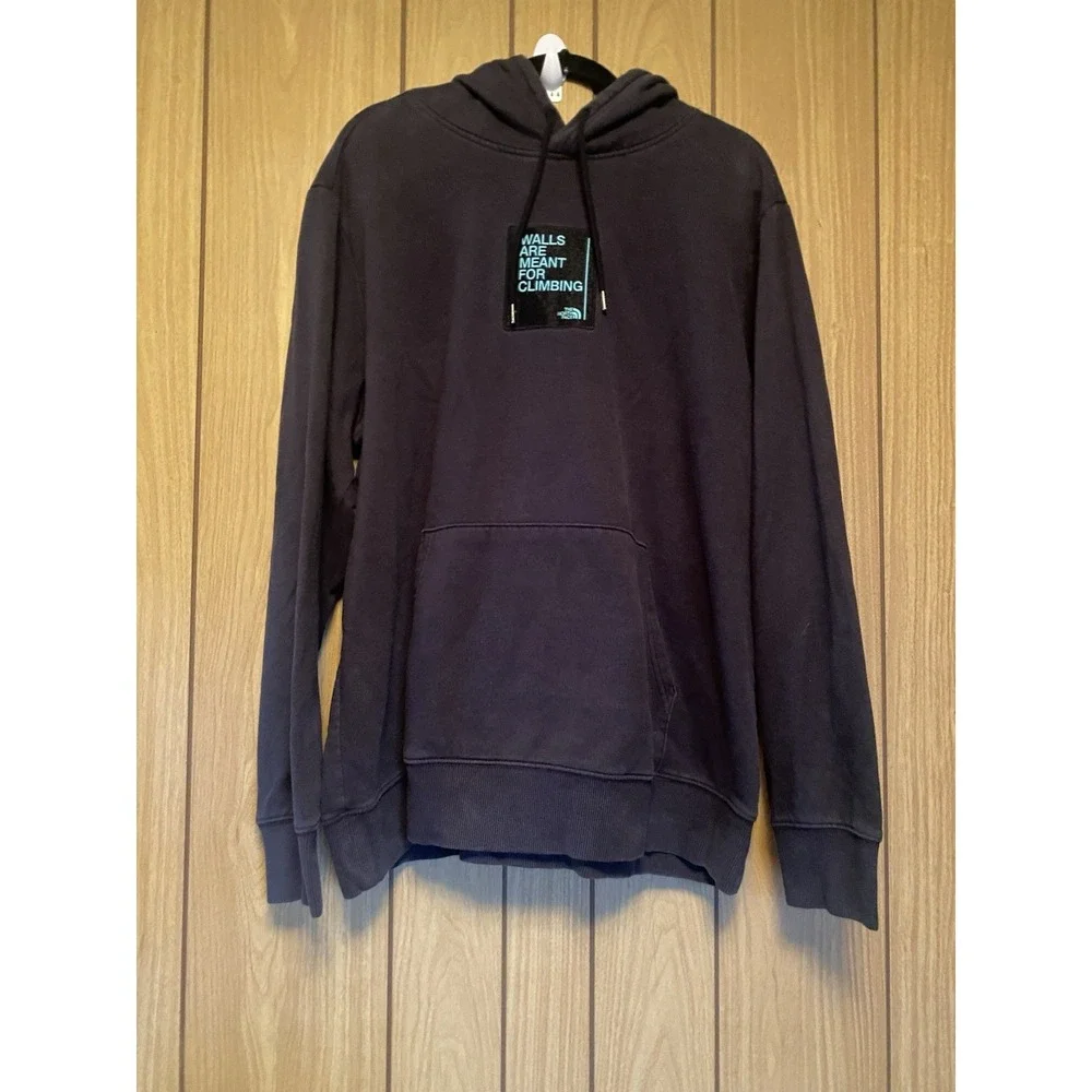The North Face Walls Are Meant For Climbing Graphic Hoodie Sweatshirt Men's